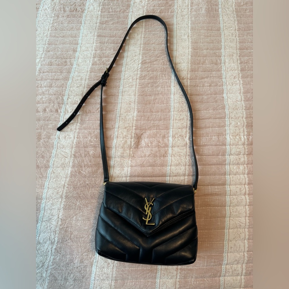 Yves Saint Laurent Black Quilted Leather Shoulder Bag